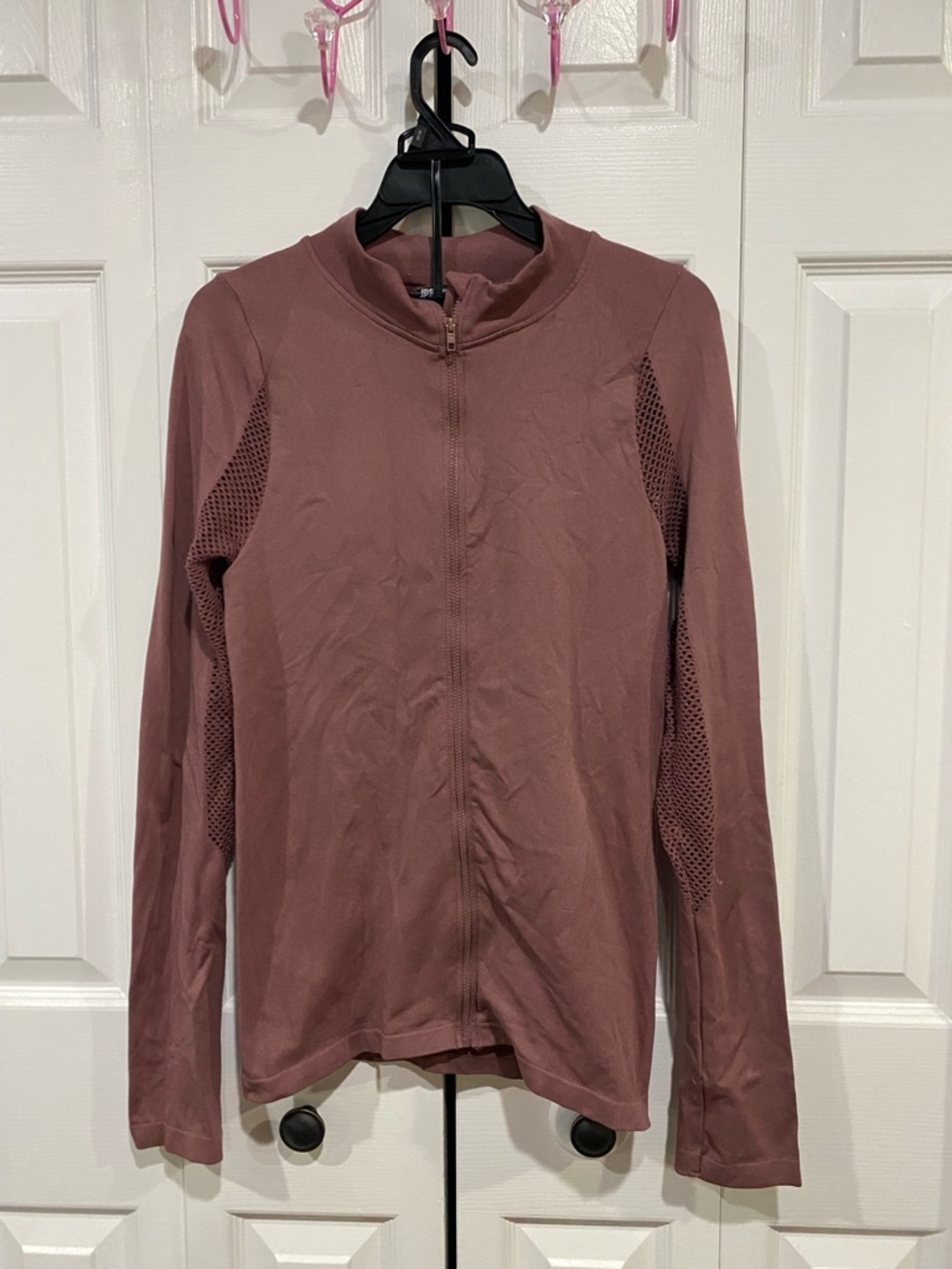 PINK Victoria's Secret Mauve Zip-Up Long Sleeve Jacket